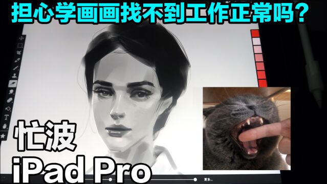 【忙波画画】担心学画画找不到工作正常吗?ipad pro