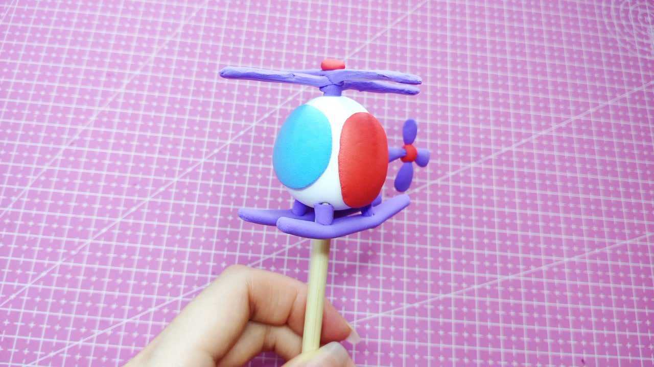 超轻粘土直升飞机教程,非常可爱的小飞机_腾讯视频