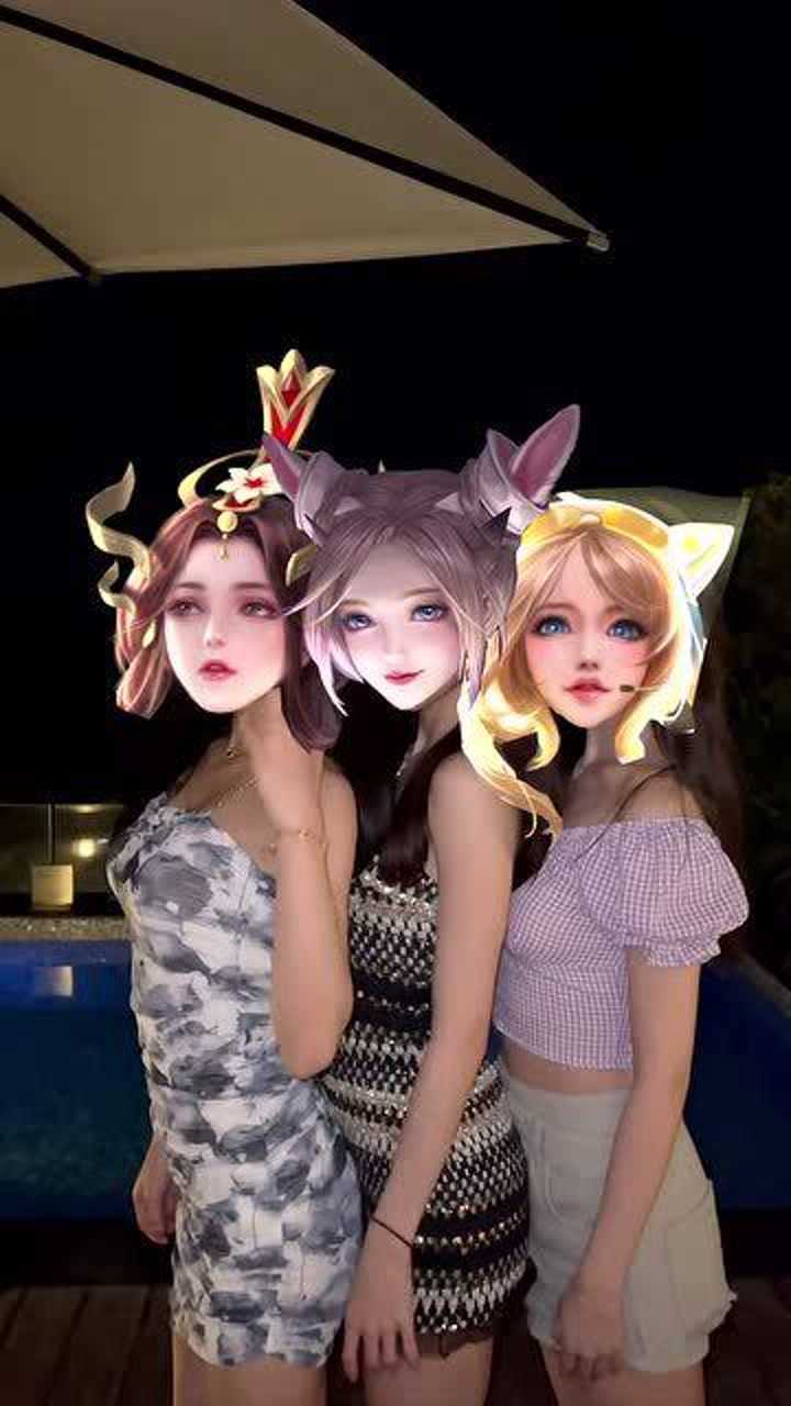 王者荣耀美女接头cos,三位峡谷女神,三选一篇