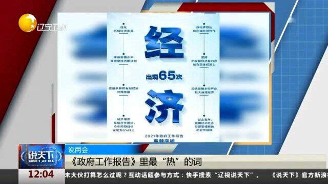 说两会:《政府工作报告》里最“热”的词