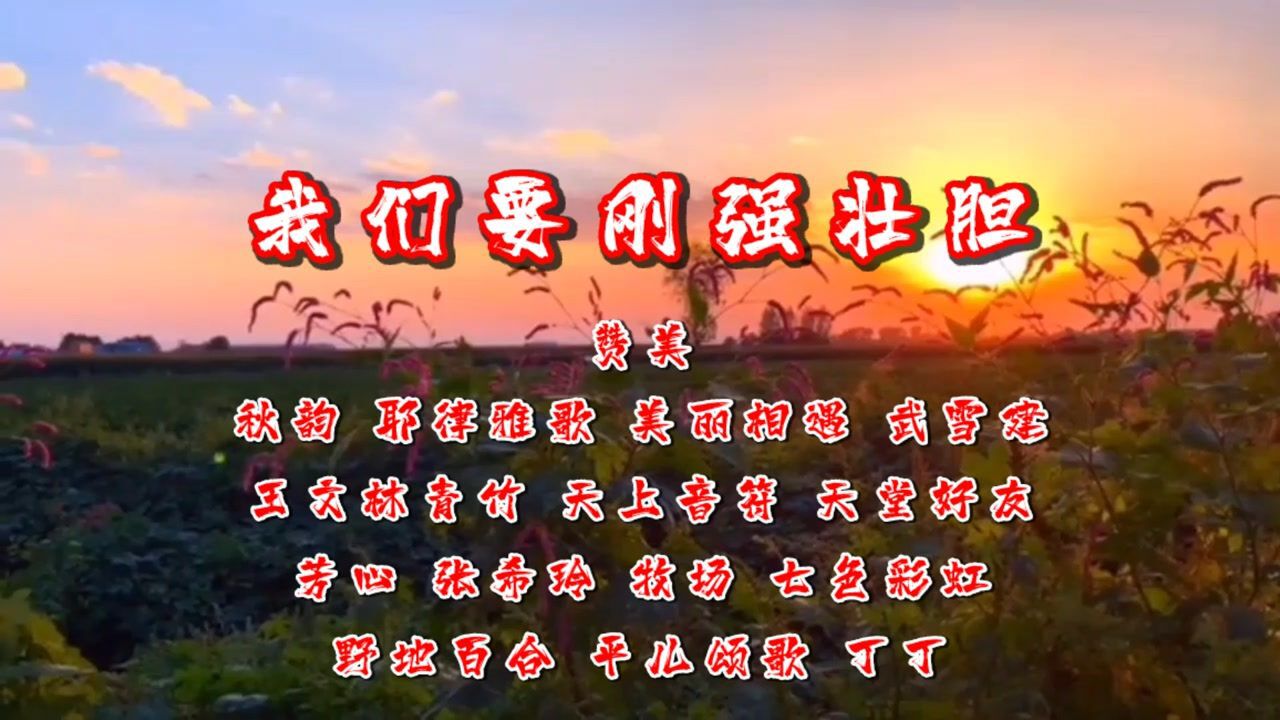 我们要刚强壮胆(合唱)_高清1080P在线观看平台_腾讯视频