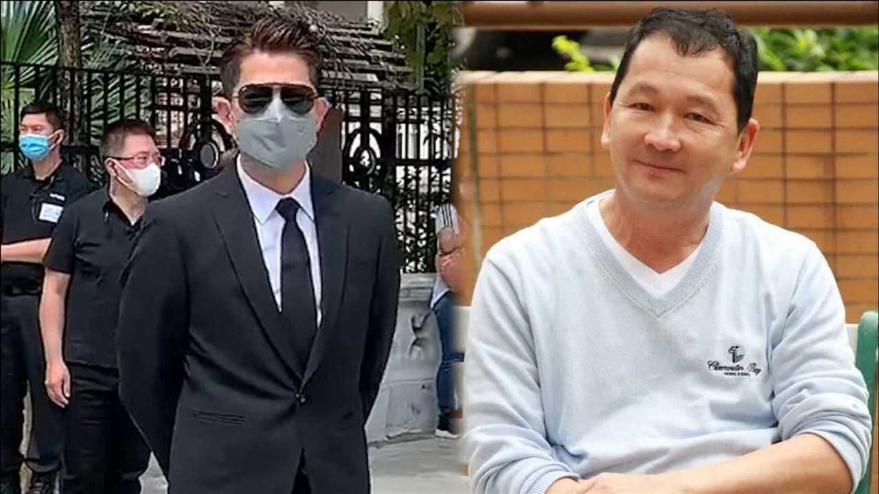 郭富城现身廖启智丧礼穿黑白素服送别好友神情严肃