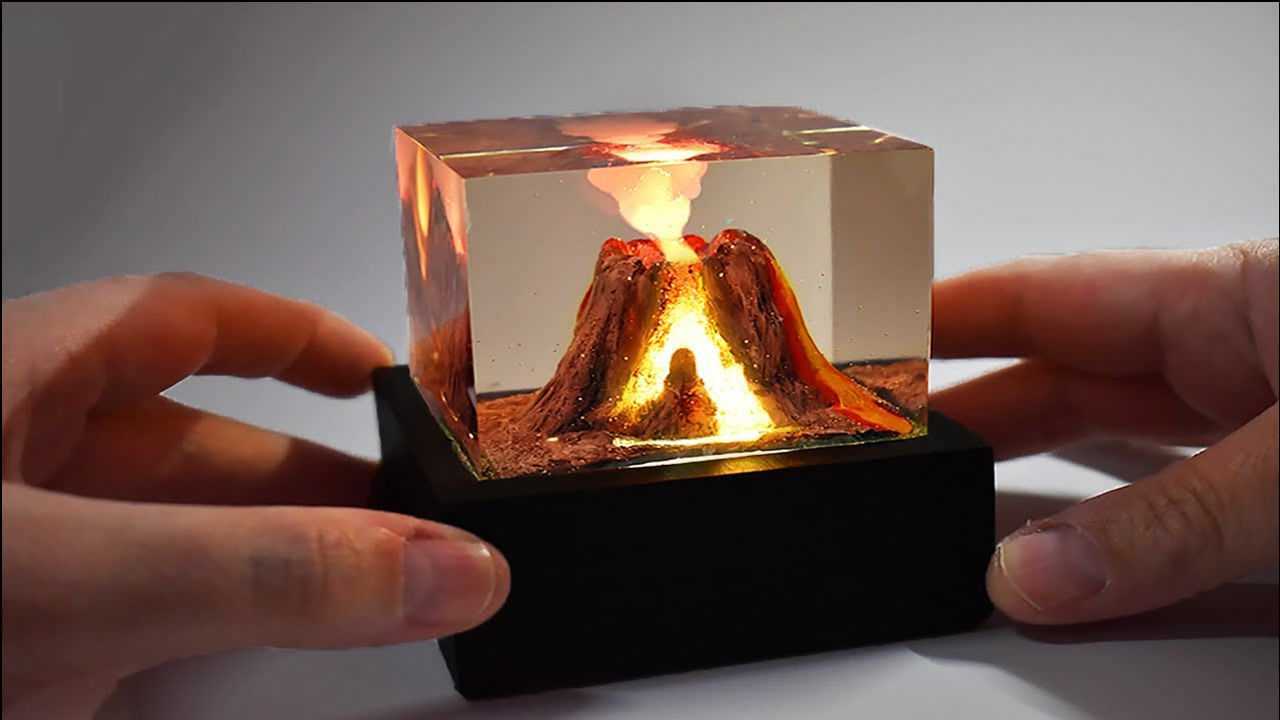 牛人手工制作微型火山堪称艺术品太精美了