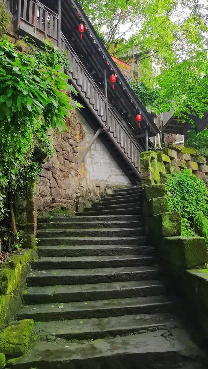 重庆本土电视剧傻儿师长外景拍摄地东溪古镇上平桥边风景漂亮