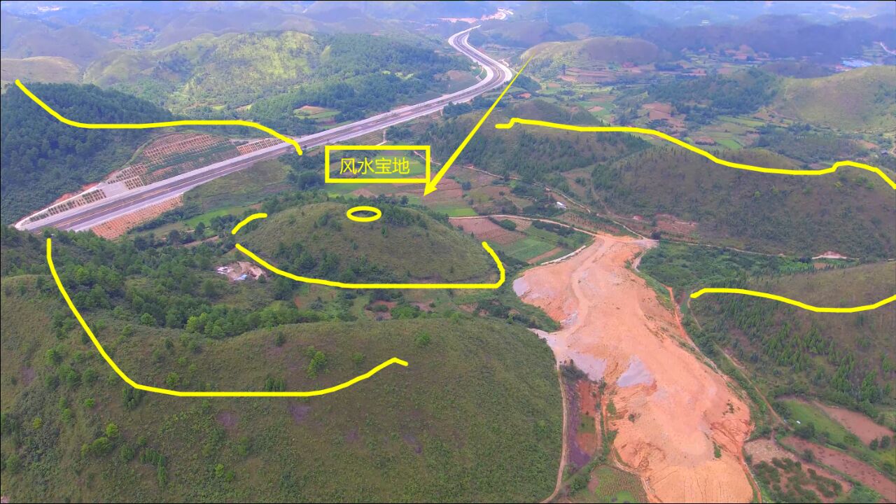 牛形狮形观音形难得一见的三形会局的风水宝地