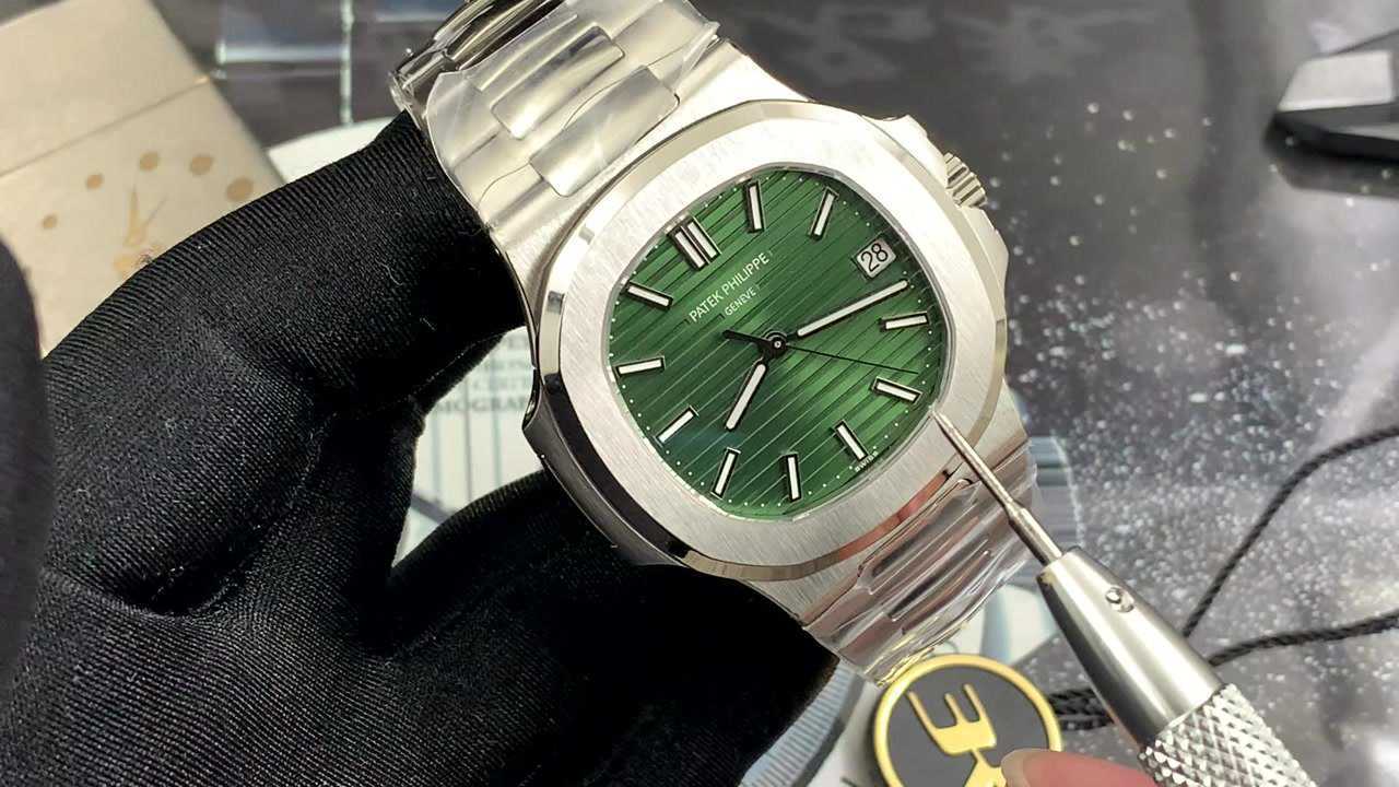 3k鹦鹉螺绿盘-3k厂百达翡丽绿面鹦鹉螺5711视频测评