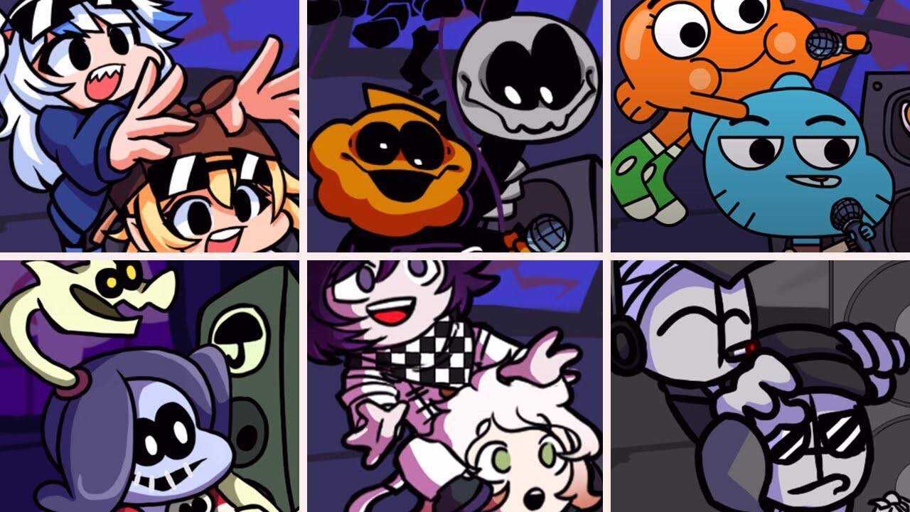 fnf周五夜放克游戏超好看双人组合每唱一句就换一个人物