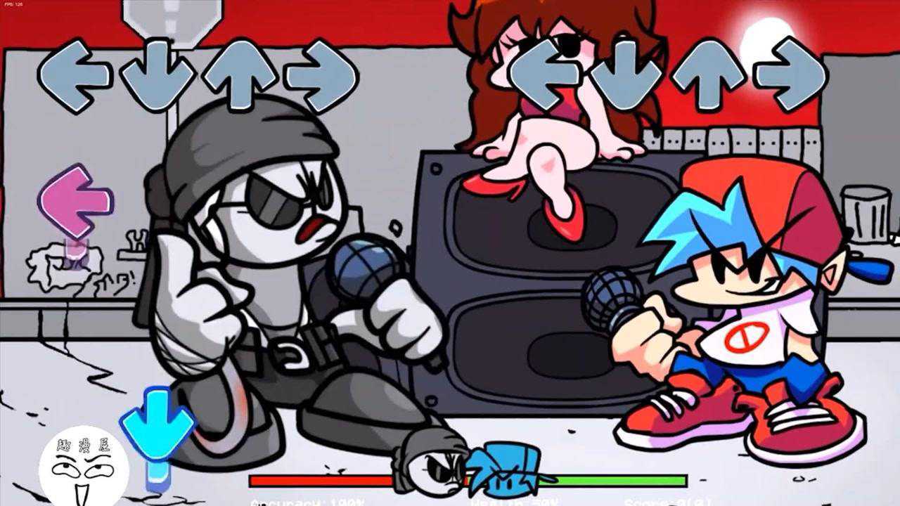 fnf周五夜放克电音小子挑战暴力迪吧的桑福德看看谁更厉害吧