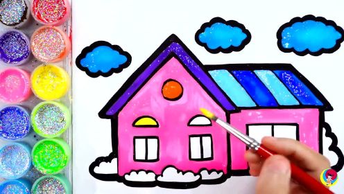 萌系简笔画：粉色的小房子，小朋友们喜欢吗？#画画 #儿童