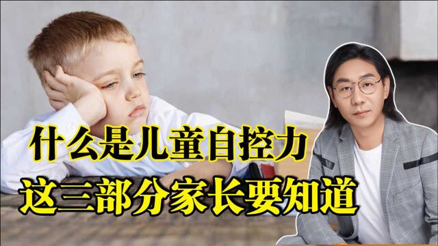 孩子自控力差管不住自己咋办?三个关键知识点家长应该了解