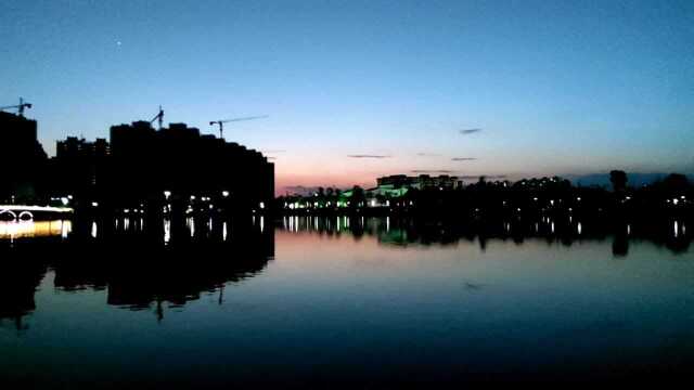 曲靖市西河公园夜景(上)