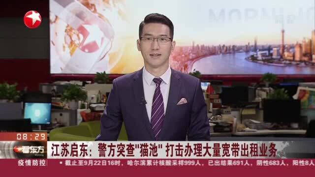 江苏启东:警方突查“猫池”打击办理大量宽带出租业务