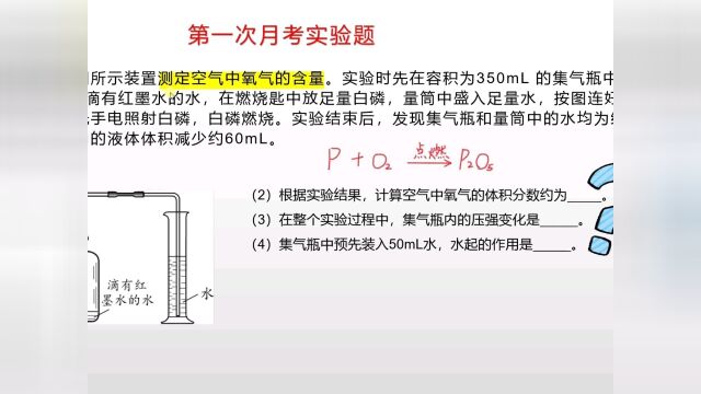 #初中化学 第一次月考实验题