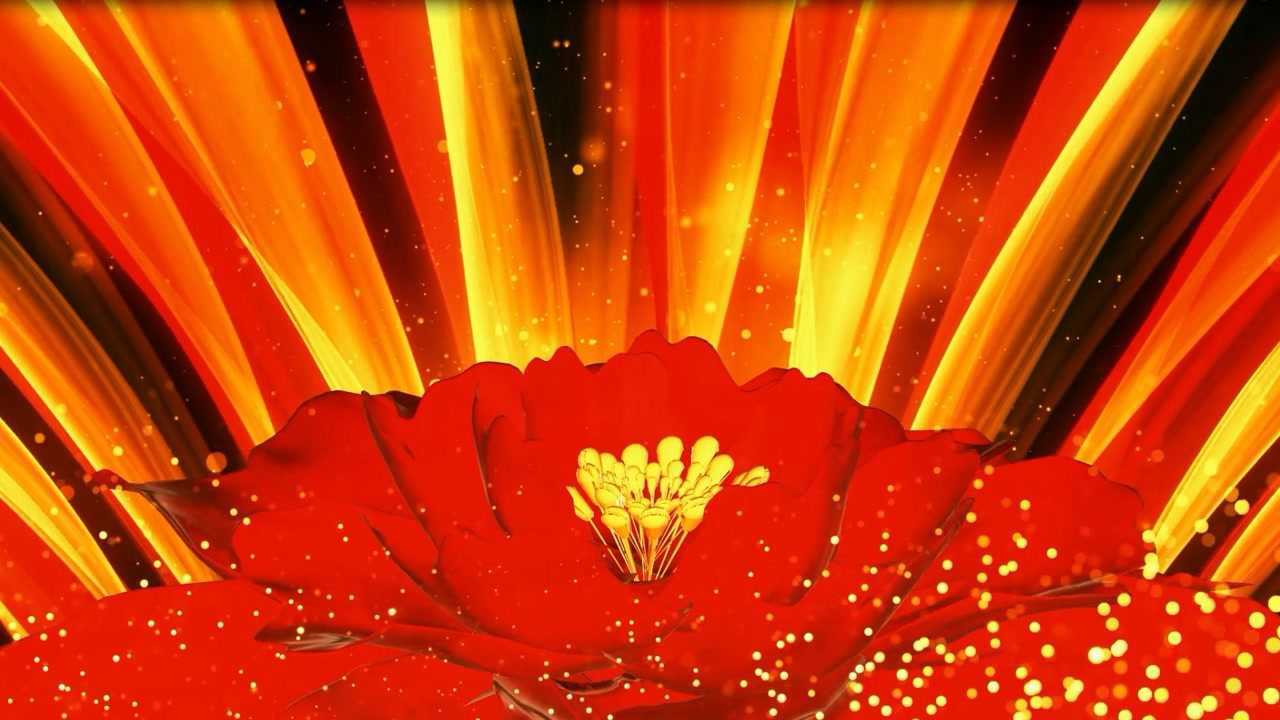 诗歌朗诵配乐伴奏夏青杯演出led背景大屏幕视频素材成品2021年10月14