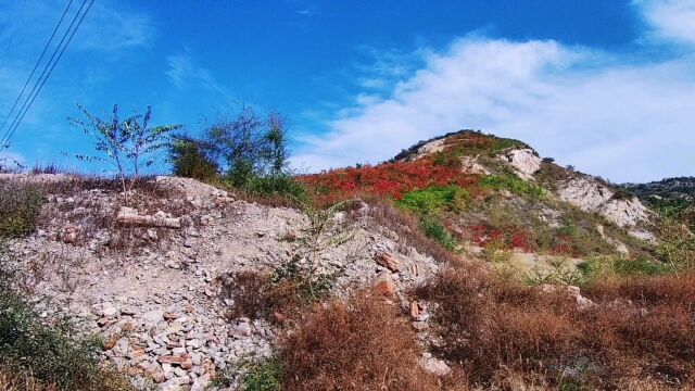 辽宁朝阳大山中风景秀美,发现悬崖有一山洞,去看看是怎样的山洞