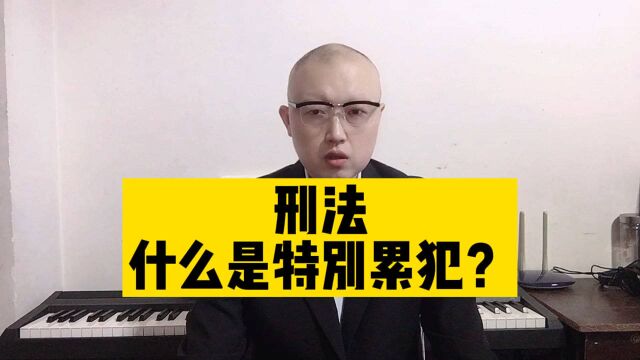 刑法中对特别累犯是怎么规定的?