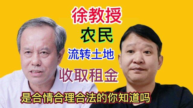 徐祥临教授:我不赞成农民流转土地收租金,农村土地属村集体所有#农村 @看点小助理