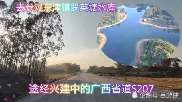 途经兴建中的广西省道S207,桂平兴业段,去参观东津镇罗英塘水库