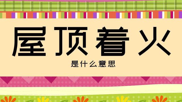 饭圈文化知识点讲解:毛毯楼,屋顶着火,唯关