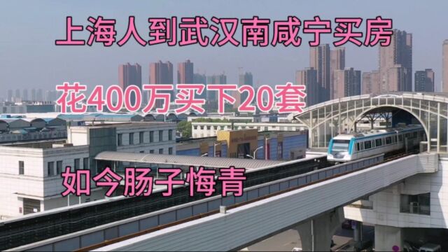 17年上海人到武汉南咸宁买房,花400万买下20套,如今肠子悔青!