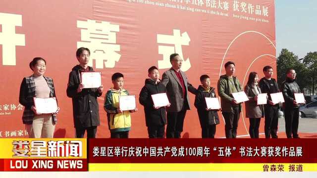 娄星区举行庆祝中国共产党成100周年“五体”书法大赛获奖作品展