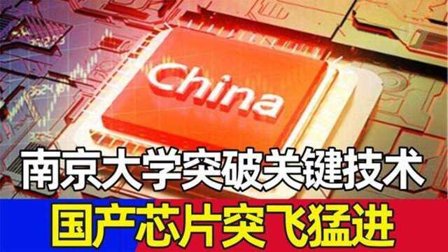 芯片性能提升200%南京大学突破芯片关键技术对标世界最高水平