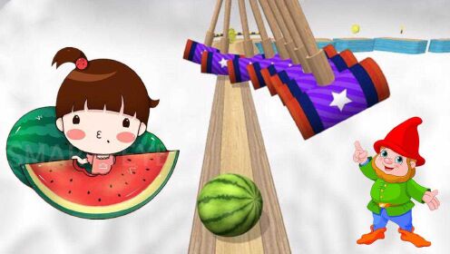 吃货冲冲冲:塔米给白雪送大西瓜,西瓜太重一直没有送到!