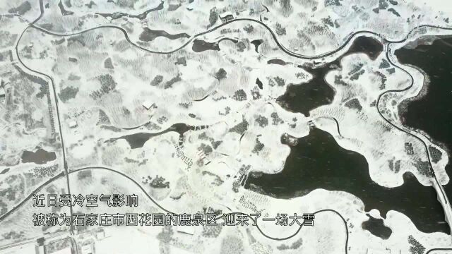 河北鹿泉:冬雪染鹿泉