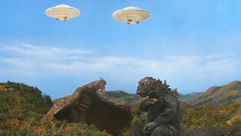 外星人控制地球怪兽，企图借此征服地球，电影：哥斯拉怪兽大战争