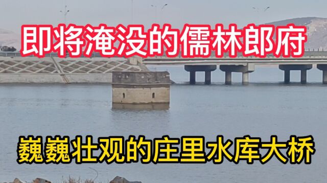 山亭儒林郎府即将淹没在水库里,还有小邾国遗址将永远消失,今天仅能看到古楼顶部,也算是有幸了