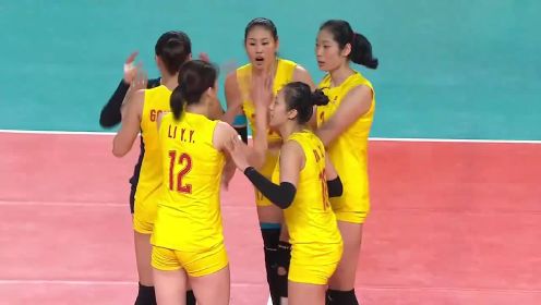 赛事回顾：2018女排亚运会半决赛 中国女排3-0日本女排