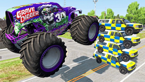 【模拟游戏】怪物卡车的各种作 - BeamNG.drive