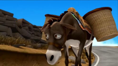 动画片-固执的驴子