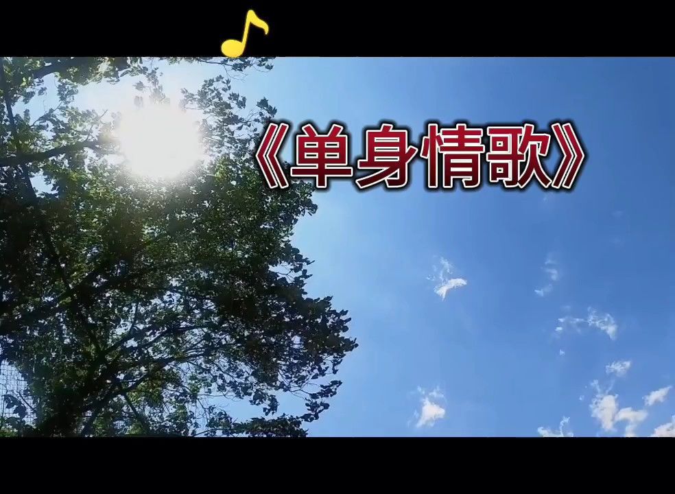 一首經典《單身情歌》,歌曲優美動聽,歌詞句句深入我心