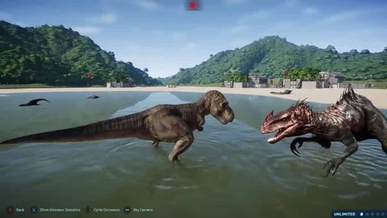 镰刀龙激战迅猛龙和霸王龙 恐龙动漫