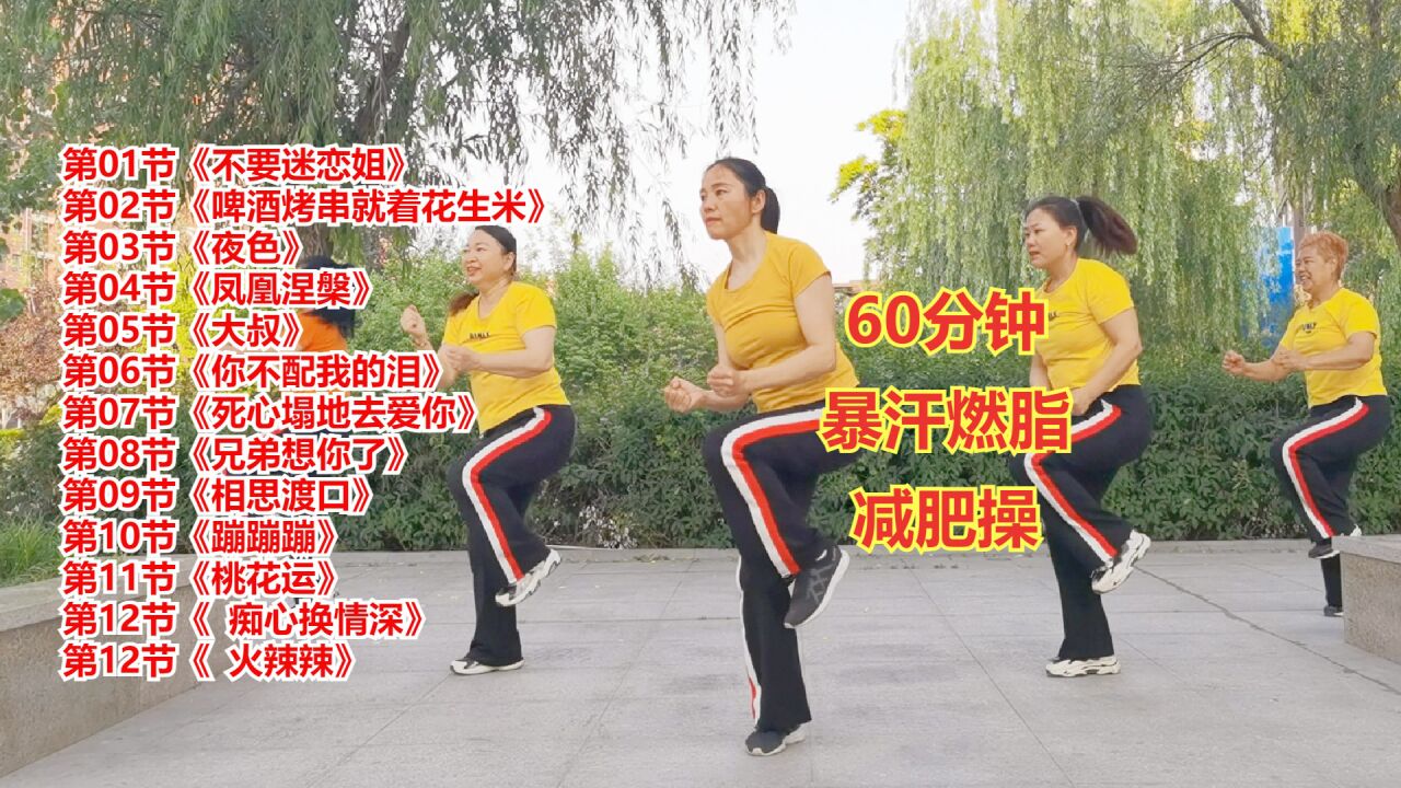 60分钟暴汗燃脂减肥有氧健身操完整版来了_高清1080P在线观看平台_腾讯视频