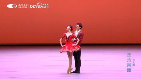 敖定雯、王占峰演绎经典芭蕾舞剧《堂吉诃德》第四幕“双人舞”