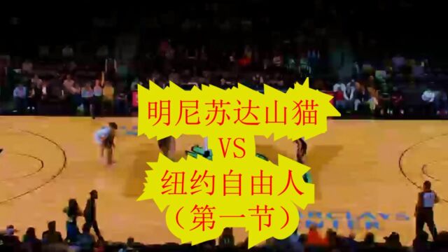 赛季WNBA常规赛:明尼苏达山猫VS纽约自由人(依力)(第一节) #wnba #女篮WNBA #李月汝wnba首秀 