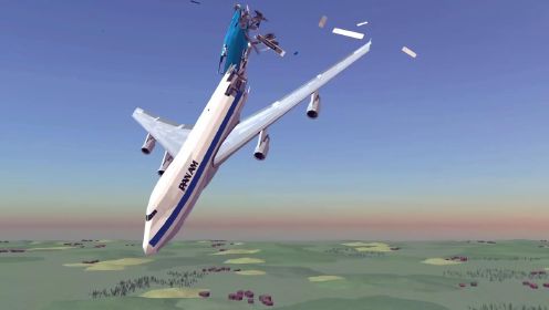 【Besiege围攻】波音747和空客433在高空相撞，摧毁并被导弹击落