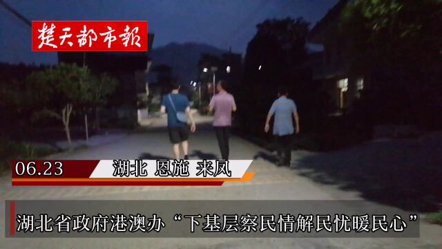 【视频】湖北省政府港澳办夜访对口帮扶村