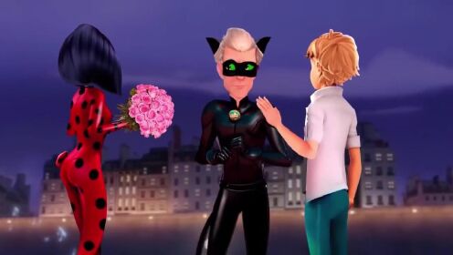 定格趣味动画系列:坏人偷走艾俊的精灵手环,变成黑猫和瓢虫雷迪约会!