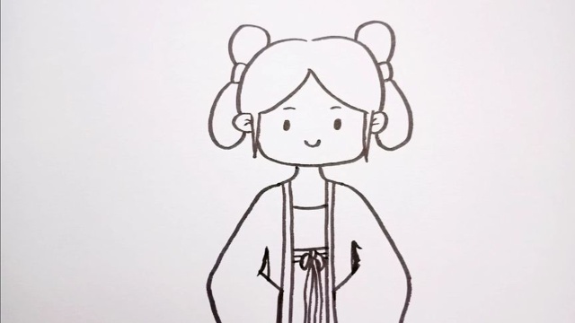 一起画个古装小女生吧