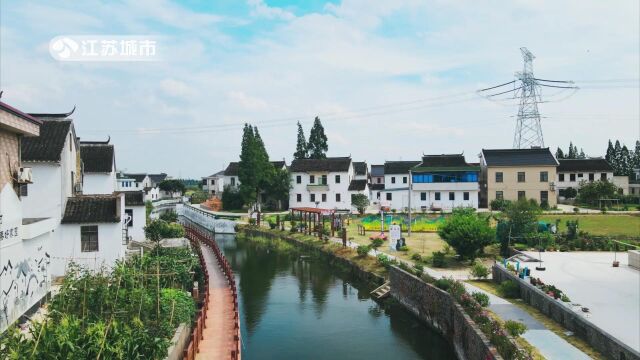 《午间看点》栏目报道江苏省电视台播出—常熟市辛庄镇东旺村