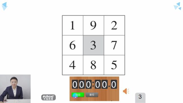 3.舒尔特9宫格3x3题卡操作示范和注意事项