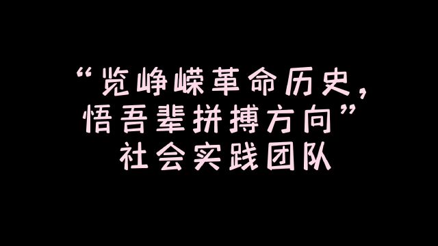 “览峥嵘革命历史,悟吾辈拼搏方向”社会实践团队