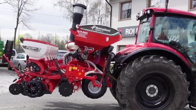 格兰 kverneland optima v sx 播种机向日葵播种展示