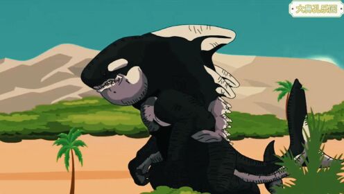 哥斯拉系列:碧奥兰蒂哥斯拉决战虎鲸哥斯拉,屠杀哥斯拉和章鱼哥斯拉赶