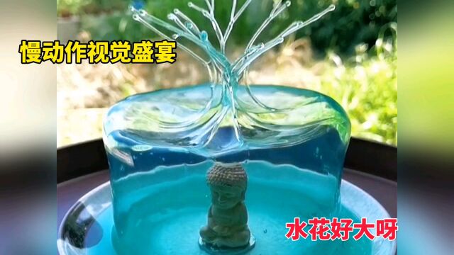 慢动作视觉盛宴,水花好大呀!