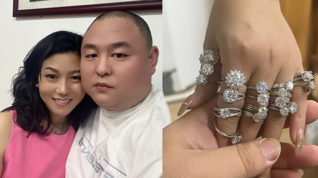 女子結婚18年收到19枚鑽戒,五根手指戴滿都擠不下,職業令人羨慕