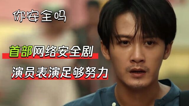 你安全吗:首部网络安全剧,演员表演足够努力,但故事线比较弱